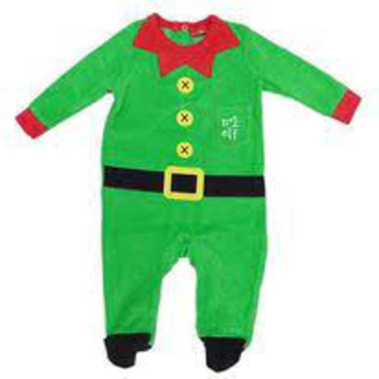 Picture of Q17860  Babies ELF FLEECY  Unisex Christmas onesie/GROW